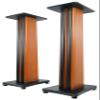 Rockville Pair SS36C 36" Classic Wood-Grain Speaker Stands, Solid MDF, 100 lb Capacity, Dual Top Plates, Isolation Pads, Brass and Rubber Spikes, Cable Management for Home Audio and Studio view 1