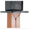 Rockville Pair SS36C 36" Classic Wood-Grain Speaker Stands, Solid MDF, 100 lb Capacity, Dual Top Plates, Isolation Pads, Brass and Rubber Spikes, Cable Management for Home Audio and Studio view 3