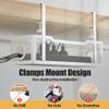 Under Desk Cable Management Tray White, Cinati Wire Organizers No Drill, Cable Tray with Clamp for Wire Management, Cord Organization Box for Office, Home - No Damage to Desk view 4