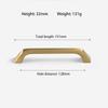 Handle,Cupboard Knobs,Brass Bar Handle Cabinet Handles Gold for Kitchen Cabinets Drawer Handle Furniture Handles Drawer Door Kitchen Cabinet Door Handles, for Bookcase Wardrobe Drawer(Hole Distance:12 view 3