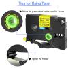 USUPERINK 40PK Compatible for Ptouch HSe-631 HSe631 HS-631 HS631 Black on Yellow 11.7mm 0.46'' Heat Shrink Tubing for Wire Cable for PT2410 PT2430PC PT2500pc PT2600 Label Maker Tape view 3