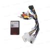 Strpump 16pins Car Radio Power Harness Cable Wire Compatible for Nissan X-Trail Teana Navara Qashqai Sentra with Factory AMP Support OEM Camera view 3