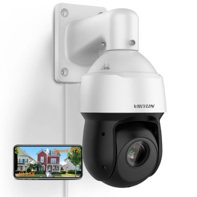 4K 8MP Auto Tracking PTZ PoE IP Camera with Optical 25x Motorized 5mm125mm Lens,Human Vehicle Detection,AI Face Detection, 328ft IR Night Vision,Two-Way Talk,Perimeter Protection,SMD 4.0 Quick
