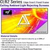 Akia Screens ALR Projector Screen 123 inch 16:9 4K Short Throw or UST Projection, Anti Scratch, Ceiling Ambient Light Rejecting Screen, Edge Free Fixed Frame Movie Screen Indoor AK-NB123H-CLR2 view 2