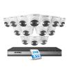 ZOSI 16Channel 4K PoE Home Security Camera System,Person Vehicle Detection,100ft Night Vision,2-Way Audio,14pcs 5MP Indoor Outdoor PoE IP Cameras,16CH 4K NVR Recorder with 4TB HDD for 24/7 Recording view 1