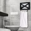 Autumn Alley Farmhouse Decor Hand Towel Ring for Bathroom - Rustic Hand Towel Holder - Rustic Towel Rack Ring Holder, Wall Mounted, Bathroom Decor Towels Mix of Wood, Galvanized Metal, Black Wood view 4