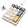 Kisnt KN17 Wired Mechanical Number Pad- 17 Keys Hot Swappable Numpad with White Backlight& PBT Keycaps for Laptop PC Compact Keyboards(Retro Beige, Blue Switch) view 1