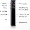 Digital Voice Recorder 16GB with Playback Voice Activated Recorder USB Rechargeable for Lectures Meetings Stereo HD Recording view 2