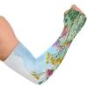 Dussdil Spring Flowers Butterfly Gardening Arm Sleeves Summer Rural Field Herb Farm UV Sun Protection Cooling Arm Sleeves for Garden Farm Women Men with Thumb Hole view 2