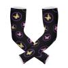 Dussdil Glowing Purple Butterflies Gardening Arm Sleeves Farm UV Sun Protection Cooling Arm Sleeves for Garden Farm Women Men with Thumb Hole view 2