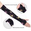 Dussdil Glowing Purple Butterflies Gardening Arm Sleeves Farm UV Sun Protection Cooling Arm Sleeves for Garden Farm Women Men with Thumb Hole view 3