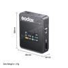 GODOX MoveLink II M1 Wireless Microphone System with 1x Omnidirectional Lavalier Transmitter Microphones,2.4GHz Transmission 100m Operation Range view 2