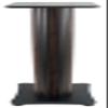 Rockville SS36D Pair 36" Home Speaker Stands, 100Lb Capacity, Fixed Height, Cable Management, Wide Stable Base, Premium Dark Wood Grain, for Home Theater and Hi-Fi Audio view 2