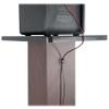 Rockville SS36D Pair 36" Home Speaker Stands, 100Lb Capacity, Fixed Height, Cable Management, Wide Stable Base, Premium Dark Wood Grain, for Home Theater and Hi-Fi Audio view 4