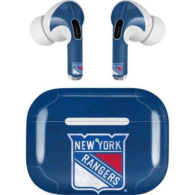Skinit Decal Audio Skin Compatible with AirPods Pro 2nd Gen - Officially Licensed NHL New York Rangers Distressed Design