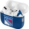 Skinit Decal Audio Skin Compatible with AirPods Pro 2nd Gen - Officially Licensed NHL New York Rangers Distressed Design view 4