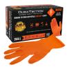 Dura-Gold Duratection 8 Mil Orange Super Duty Diamond Textured Nitrile Disposable Gloves, Box of 100, Medium - Latex Free, Powder Free, Food Safe, Safety Protection Work Gloves, Mechanical, Industrial view 1