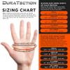 Dura-Gold Duratection 8 Mil Orange Super Duty Diamond Textured Nitrile Disposable Gloves, Box of 100, Medium - Latex Free, Powder Free, Food Safe, Safety Protection Work Gloves, Mechanical, Industrial view 3