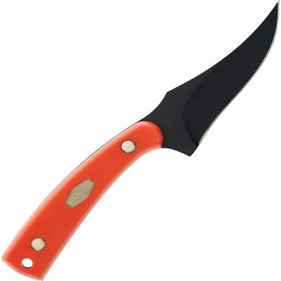 BTI TOOLS Old Timer 152OTO Sharpfinger 7.1in S.S. Full Tang Fixed Blade Knife with 3.3in Clip Point Skinner Blade, Belt Sheath Orange