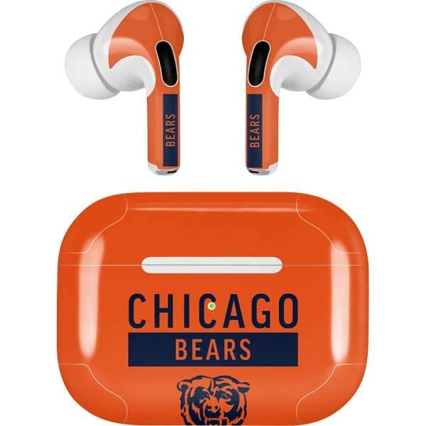 Skinit Decal Audio Skin Compatible with AirPods Pro 2nd Gen - Officially Licensed NFL Chicago Bears Orange Performance Series Design