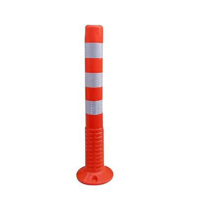 AAPIE Parking Barriers with Silver Reflective Strips Driveway Security Post Parking Security Barrier Post for Stadiums Hotels
