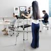 Portable Mobile Standing Laptop Desk - Sit Stand Travel Desk, Height Adjustable 19-49 inches, Rolling Laptop Table Workstation with Wheels, Cup & Phone Holder, Compact Design for Home Office Travel view 4