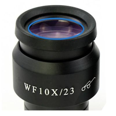RADHAX Microscope Kit WF10X 22MM 23mm 24mm Adjustable High Eyepoint Wide Angle Biological Microscope Eyepiece Lens 23.2mm Microscope Lens Adapters (Color : 1pc wf10x 23mm)