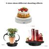 3 in 1 Automatic Turntable, 360 Degree Rotating Display Stand Product Display Rotating Platform for Photography Video Shooting Props Jewelry,White view 2