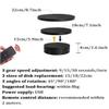 3 in 1 Automatic Turntable, 360 Degree Rotating Display Stand Product Display Rotating Platform for Photography Video Shooting Props Jewelry,White view 4