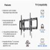 Universal Tilt and Extend Mount for TVs 43" to 90", Extend Feature allows for Maximum Tilting of Large TVs. VESA 200x100mm to 600x400mm, Easy Cable Access, UL Tested, Capacity 150lbs. Model ERMTX1-01B view 2