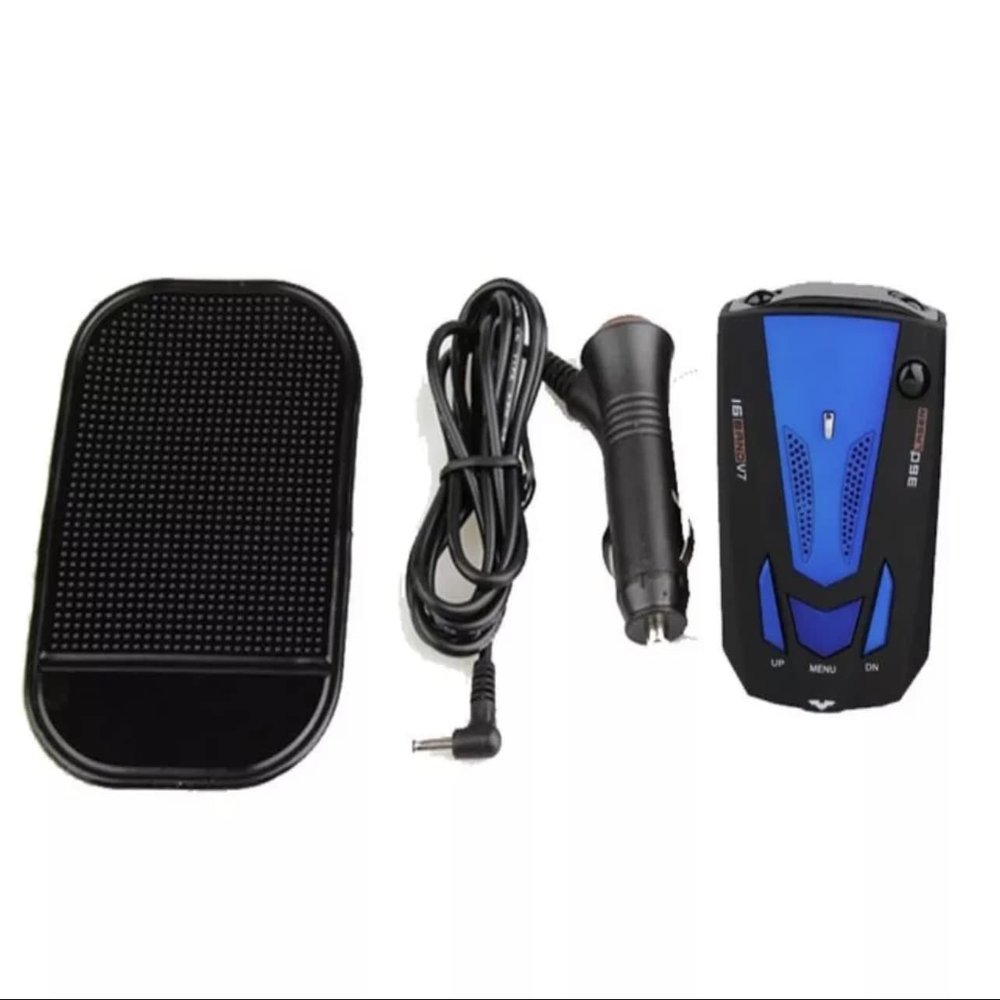 Radar Detector for Cars, Radar Detector for Cars with Voice Prompt Speed, Vehicle Speed Alarm System12v Electronic Dog Detector (Blue)