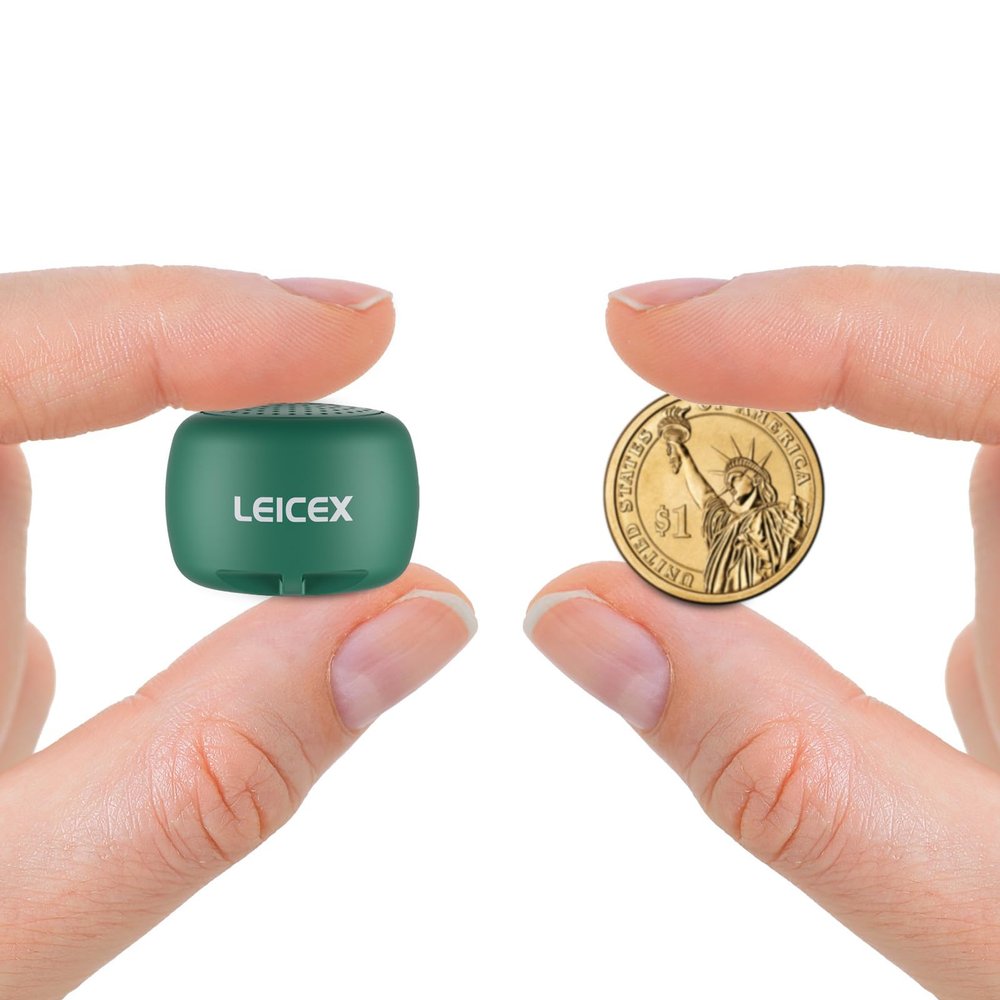 LEICEX Portable Bluetooth Speakers, Mini Cute Small Pillow Wireless Speakers with Bluetooth 5.0 Perfect for Travel Outdoor Sound (Green)