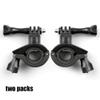 2 Pcs 360 Degree Rotation GoPro Bike Mount Handlebar Mounts Rotation Mounts for Gopro Hero 8 7 6 5 4 SJCAM Camera Accessories(Black) view 4