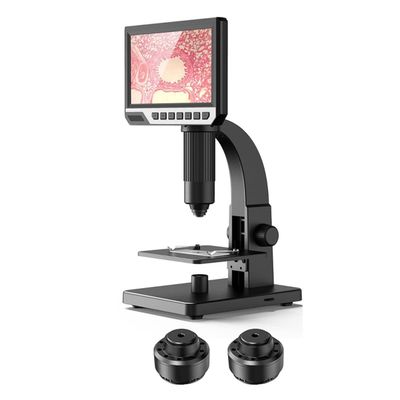 RADHAX Microscope Kit Electronic Microscope 5X-1200X Digital Microscope Camera with 10 LED Light Microscope Lens Adapters (Color : Inskam315)