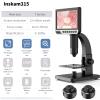 RADHAX Microscope Kit Electronic Microscope 5X-1200X Digital Microscope Camera with 10 LED Light Microscope Lens Adapters (Color : Inskam315) view 2