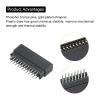 PATIKIL Card Edge Connector Black Socket Straight Connection 24 Pin 2.54mm Pitch for PCB Circuit Board, Game Console, Pack of 2 view 4