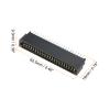 PATIKIL Card Edge Connector Black Socket Straight Connection 44 Pin 2.54mm Pitch for PCB Circuit Board, Game Console, Pack of 2 view 2
