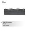PATIKIL Card Edge Connector Black Socket Straight Connection 44 Pin 2.54mm Pitch for PCB Circuit Board, Game Console, Pack of 2 view 3