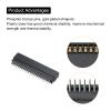 PATIKIL Card Edge Connector Black Socket Straight Connection 44 Pin 2.54mm Pitch for PCB Circuit Board, Game Console, Pack of 2 view 4