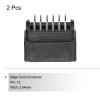 PATIKIL Card Edge Connector Black Socket Straight Connection 12 Pin 2.54mm Pitch for PCB Circuit Board, Game Console, Pack of 2 view 3