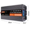 Power Inverter 1500W 3000W 4000W 5000W 6000W Pure Sine Wave Inverter Dc 12V 24V 48V 60V to Ac 220V Voltage Converter with LCD Display,for Camping,60V-6000W view 2