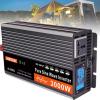 Power Inverter Pure Sine Wave-1500W/3000 W/4000 W/5000 W/6000W 12V /24v/48v/60v DC to 240V AC Converter-2AC Outlets Car Inverter with LED Display-Black,12v-3000W view 1