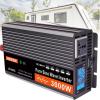 Power Inverter 1500W 3000W 4000W 5000W 6000W Pure Sine Wave Inverter Dc 12V 24V 48V 60V to Ac 220V Voltage Converter with LCD Display,for Camping,24V-3000W view 1