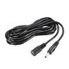 Rebower DC Wire Power Cable Converter (with Adapter), [for Monitor CCTV LED Strip Light] - 1.35mmx3.5mm /3Meter/ Black view 1