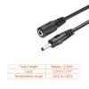 Rebower DC Wire Power Cable Converter (with Adapter), [for Monitor CCTV LED Strip Light] - 1.35mmx3.5mm /3Meter/ Black view 2