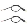 Rebower DC Power Cable - 4.0x1.7mm/0.3m/3A/Black - 2 Pack for CCTV DVR LED Strip Light view 1