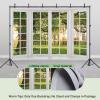 Window Backdrop,Yeele 10x6.5ft Spring Forest Background for Photography White Window Frame Sunshine Through Trees Background Online Office Wallpaper Meeting Decorations view 4