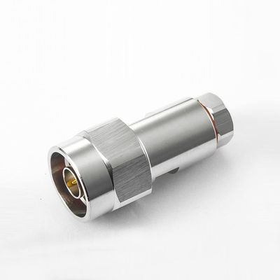 GXMRHWY Coax N Connector Male Straight Clamp for 1/4" Super Flexible Cable