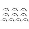Rebower DC Power Cable DC Power Cord Female Connectors DC Pigtail Adapter Barrel Jack Socket Wire [for CCTV DVR LED Strip Light] - 4.0x1.7mm/3A/Black/10Pcs view 1