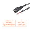 Rebower DC Power Cable DC Power Cord Female Connectors DC Pigtail Adapter Barrel Jack Socket Wire [for CCTV DVR LED Strip Light] - 4.0x1.7mm/3A/Black/10Pcs view 2